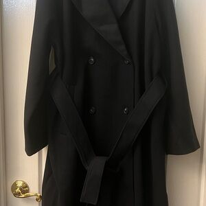 Sophisticated Women's Black Trench Coat